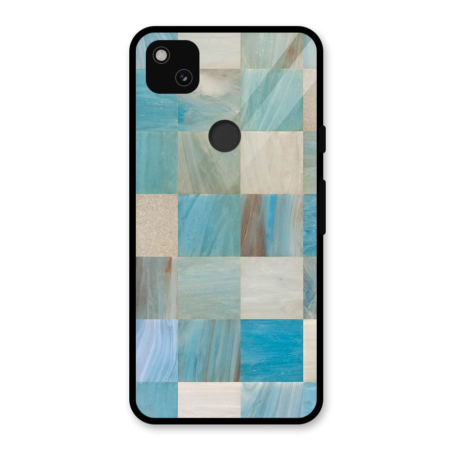 Blue Tiles Glass Back Case for Google Pixel 4a
