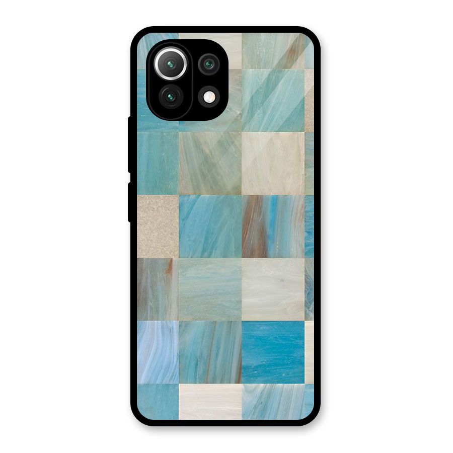 Blue Tiles Glass Back Case for Mi 11 Lite