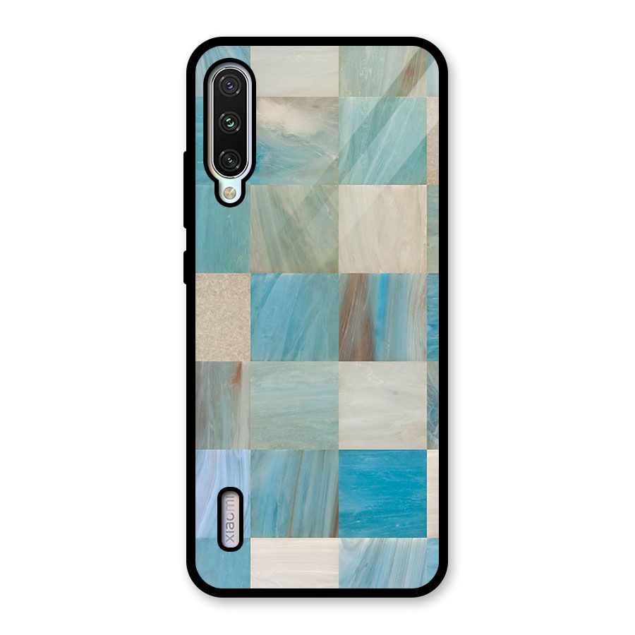 Blue Tiles Glass Back Case for Mi A3