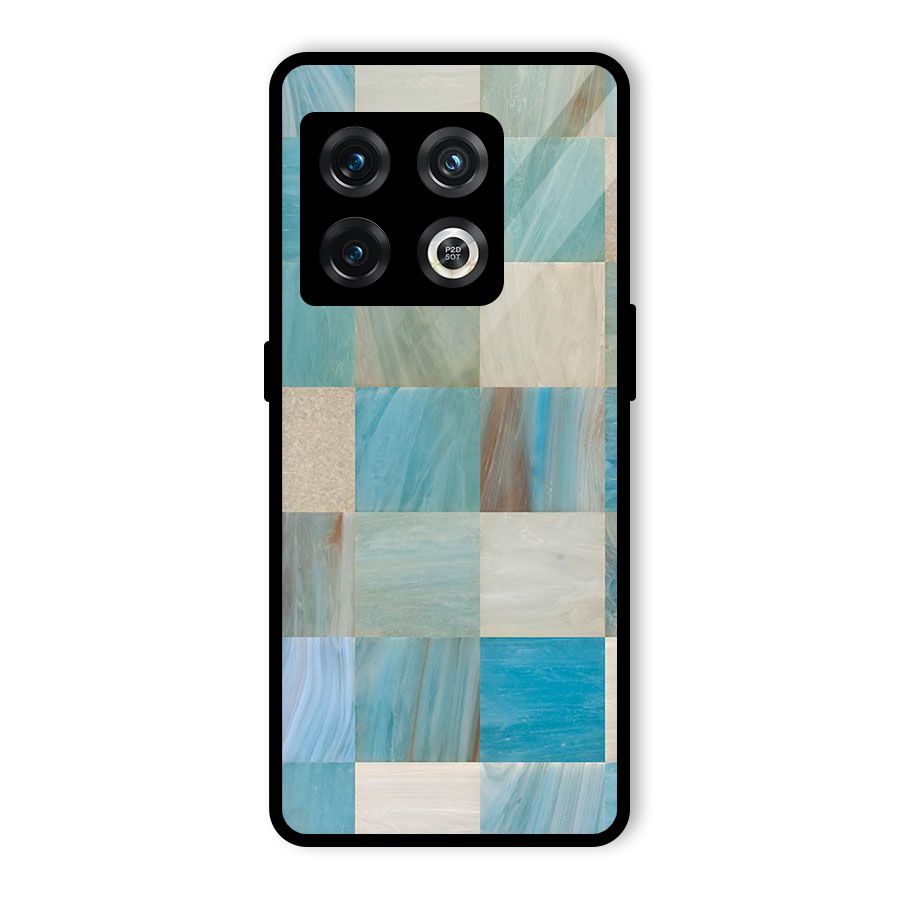 Blue Tiles Glass Back Case for OnePlus 10 Pro 5G
