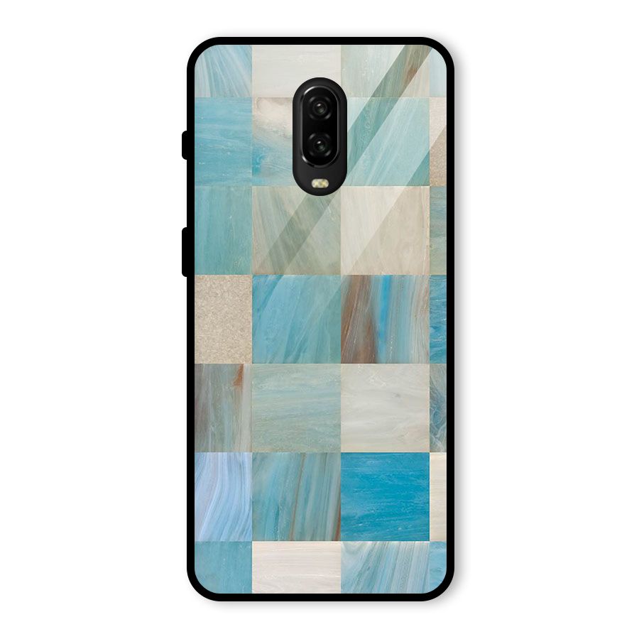 Blue Tiles Glass Back Case for OnePlus 6T