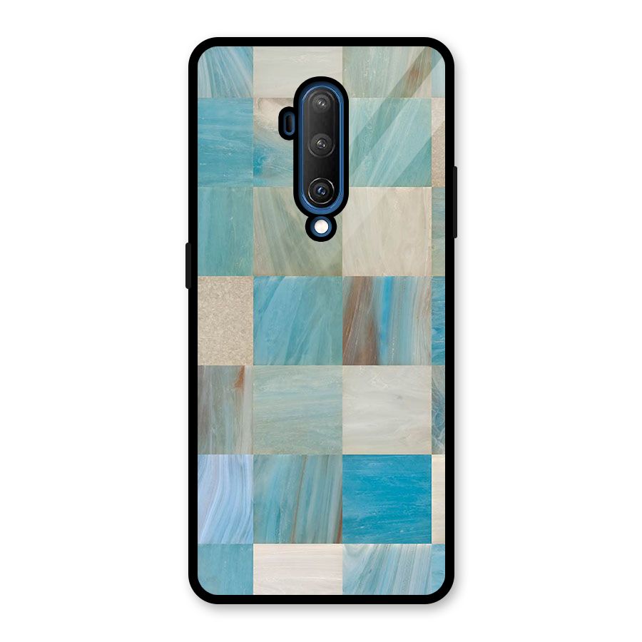 Blue Tiles Glass Back Case for OnePlus 7T Pro