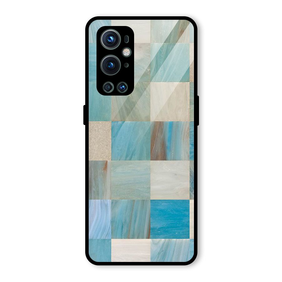 Blue Tiles Glass Back Case for OnePlus 9 Pro