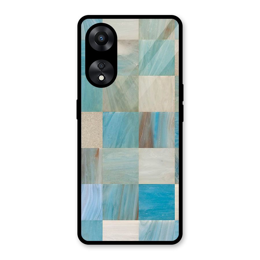 Blue Tiles Glass Back Case for Oppo A78