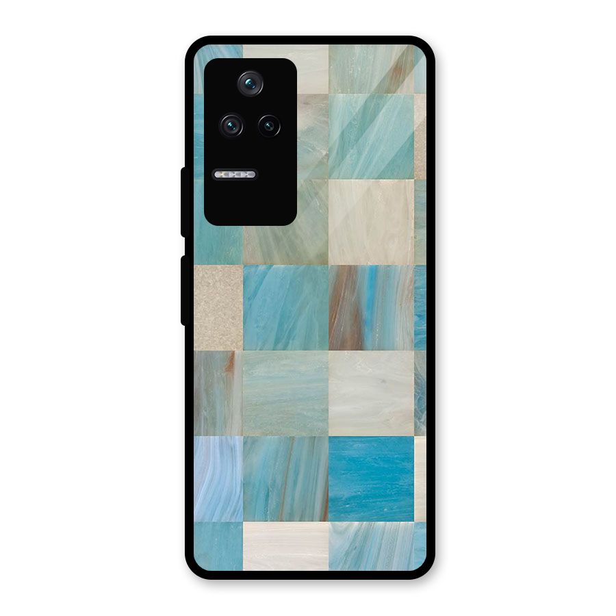 Blue Tiles Glass Back Case for Poco F4 5G