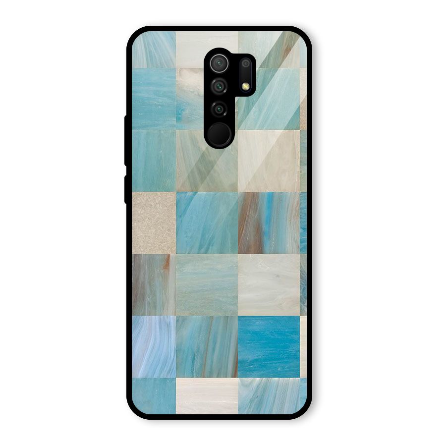 Blue Tiles Glass Back Case for Poco M2