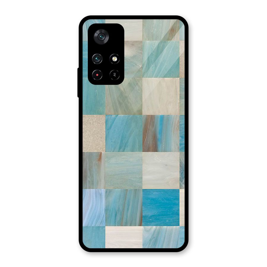 Blue Tiles Glass Back Case for Poco M4 Pro 5G