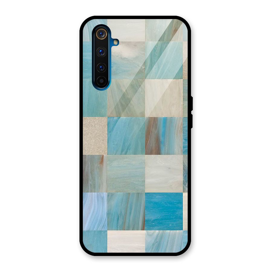 Blue Tiles Glass Back Case for Realme 6 Pro