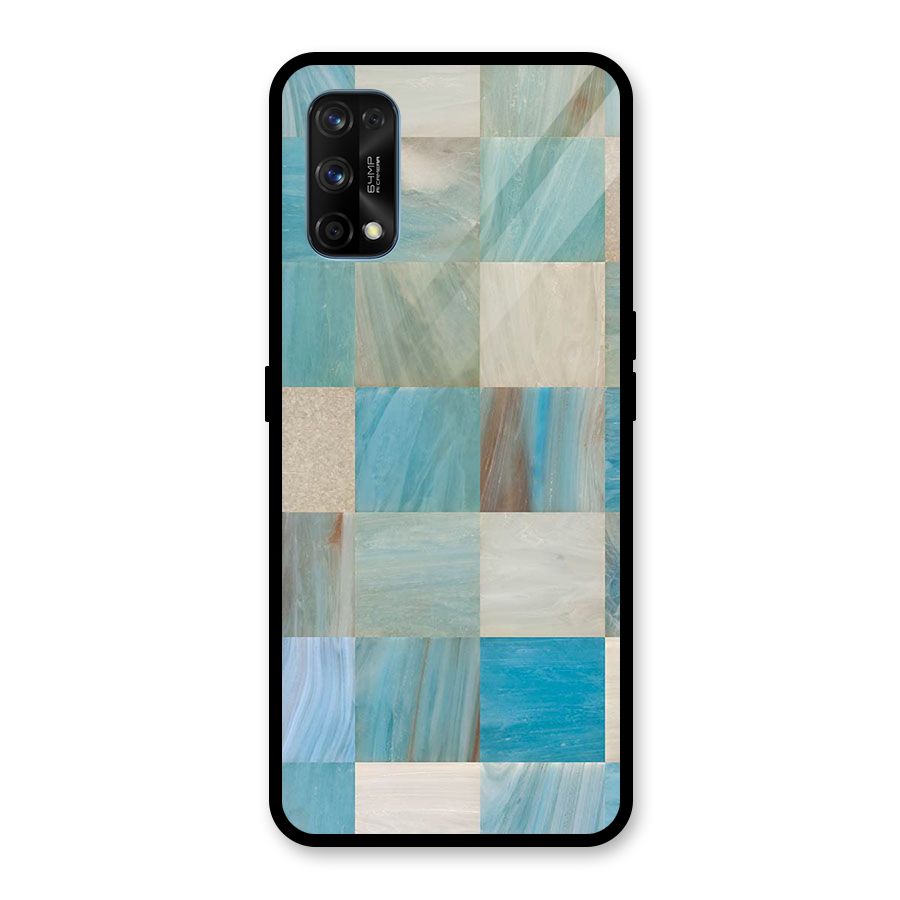 Blue Tiles Glass Back Case for Realme 7 Pro