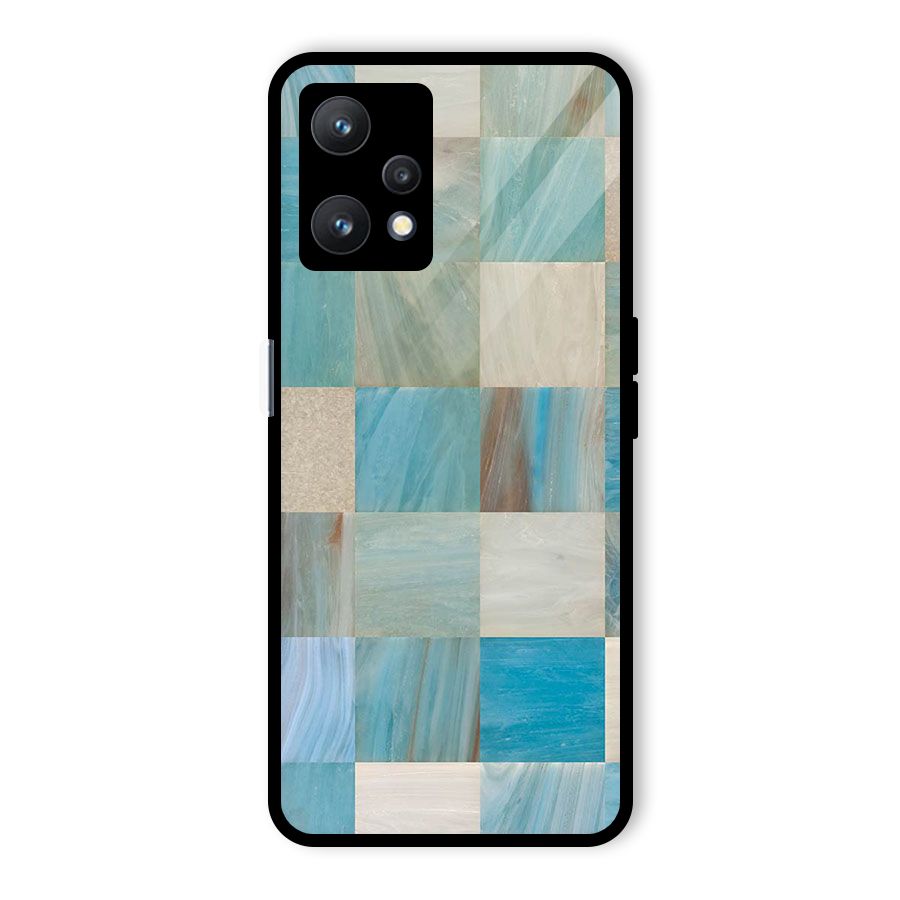 Blue Tiles Glass Back Case for Realme 9 Pro 5G