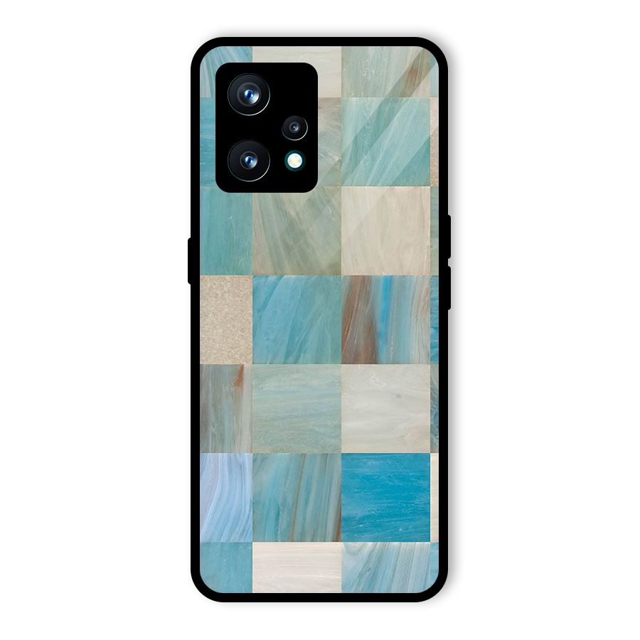 Blue Tiles Glass Back Case for Realme 9 Pro Plus 5G