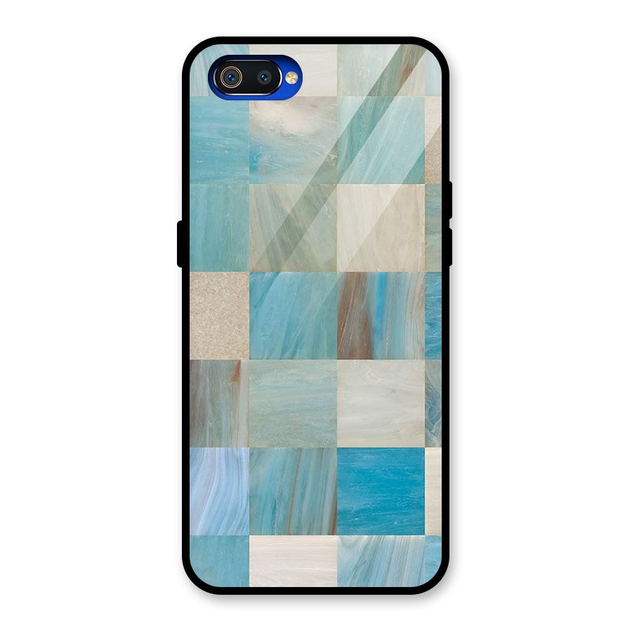 Blue Tiles Glass Back Case for Realme C2