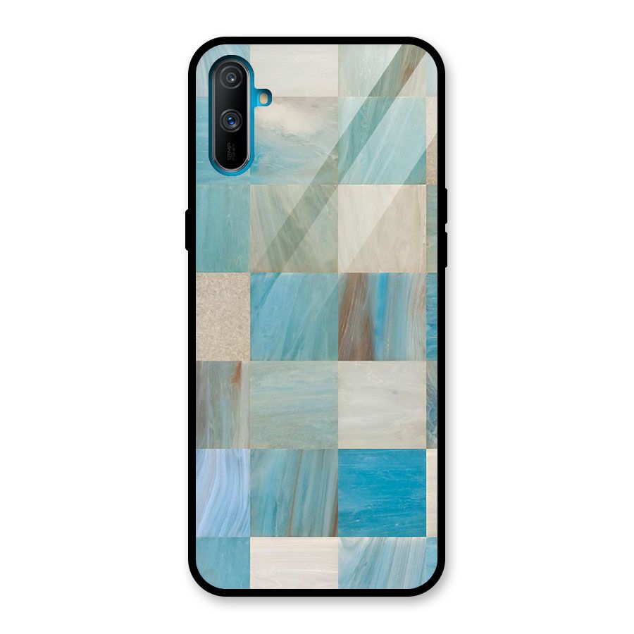 Blue Tiles Glass Back Case for Realme C3