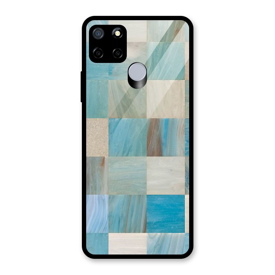 Blue Tiles Glass Back Case for Realme Narzo 20