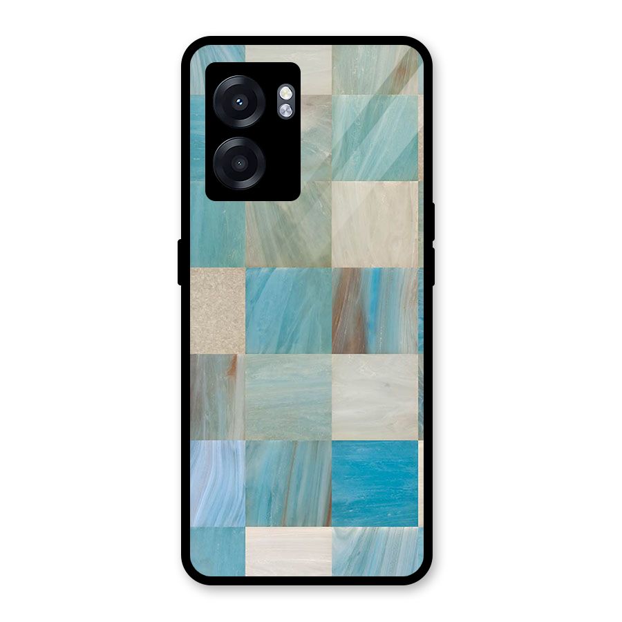 Blue Tiles Glass Back Case for Realme Narzo 50 5G