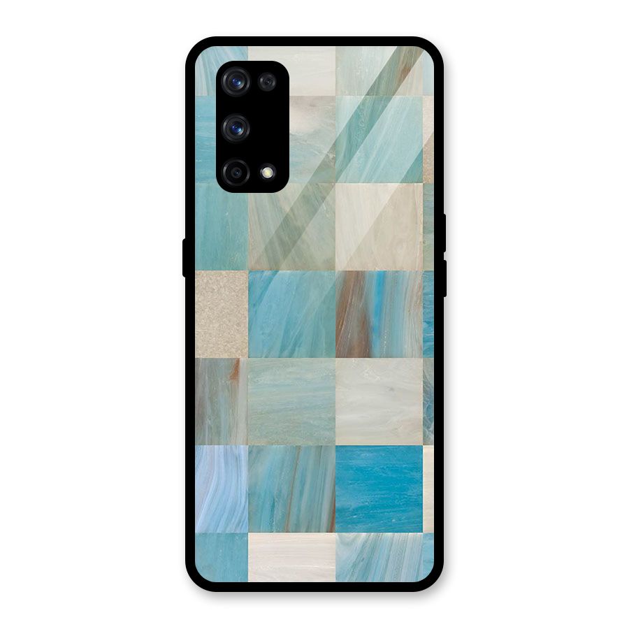 Blue Tiles Glass Back Case for Realme X7 Pro