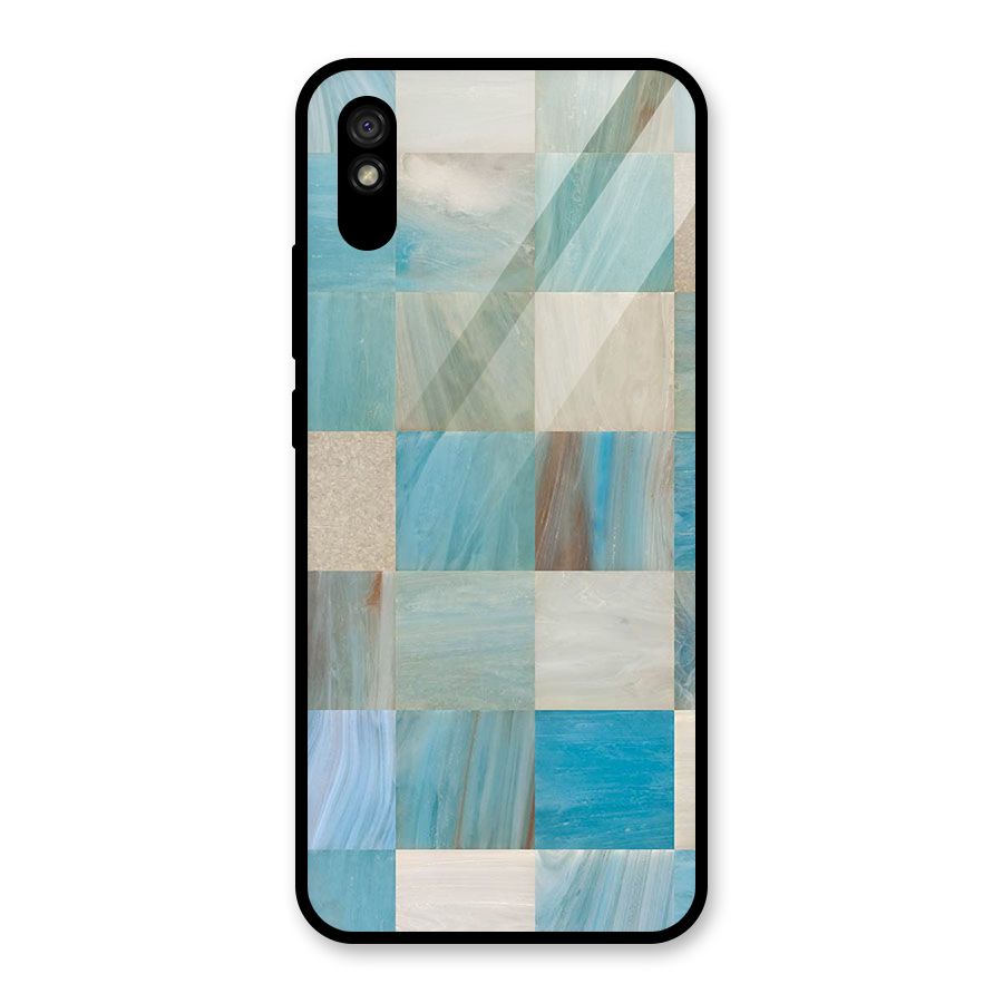 Blue Tiles Glass Back Case for Redmi 9A