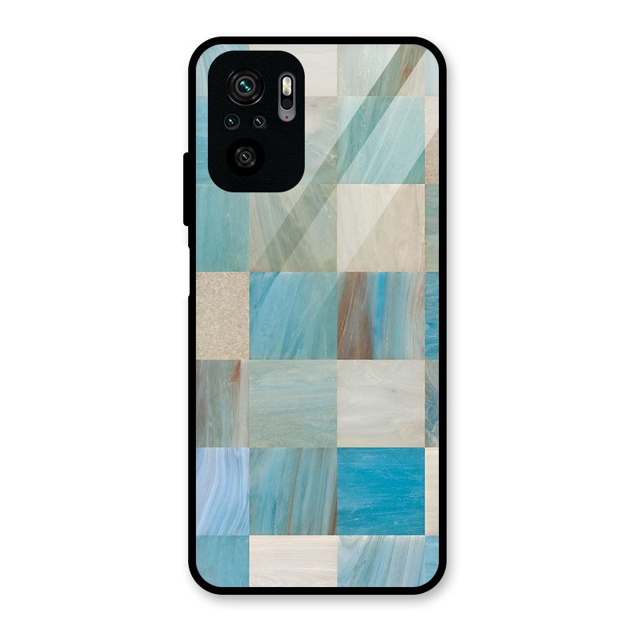 Blue Tiles Glass Back Case for Redmi Note 10S