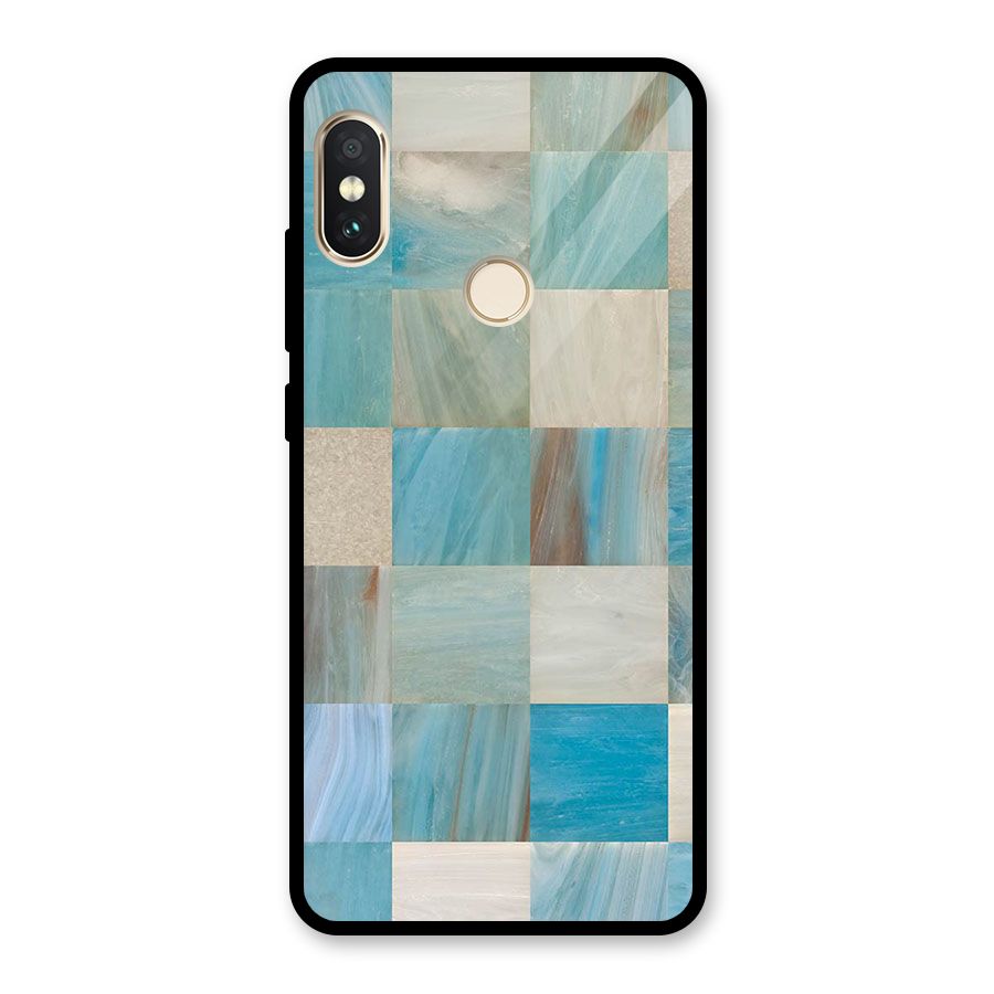 Blue Tiles Glass Back Case for Redmi Note 5 Pro