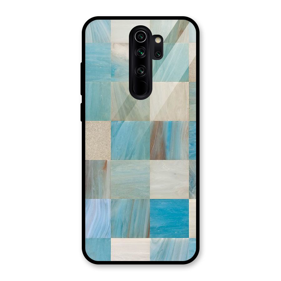 Blue Tiles Glass Back Case for Redmi Note 8 Pro