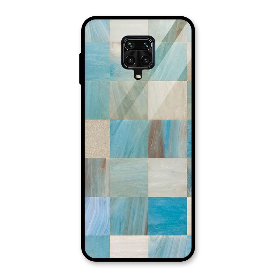 Blue Tiles Glass Back Case for Redmi Note 9 Pro