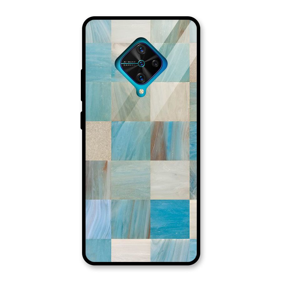 Blue Tiles Glass Back Case for Vivo S1 Pro