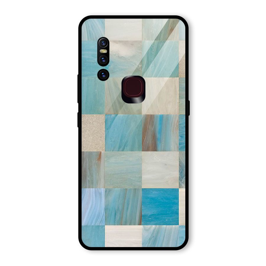Blue Tiles Glass Back Case for Vivo V15