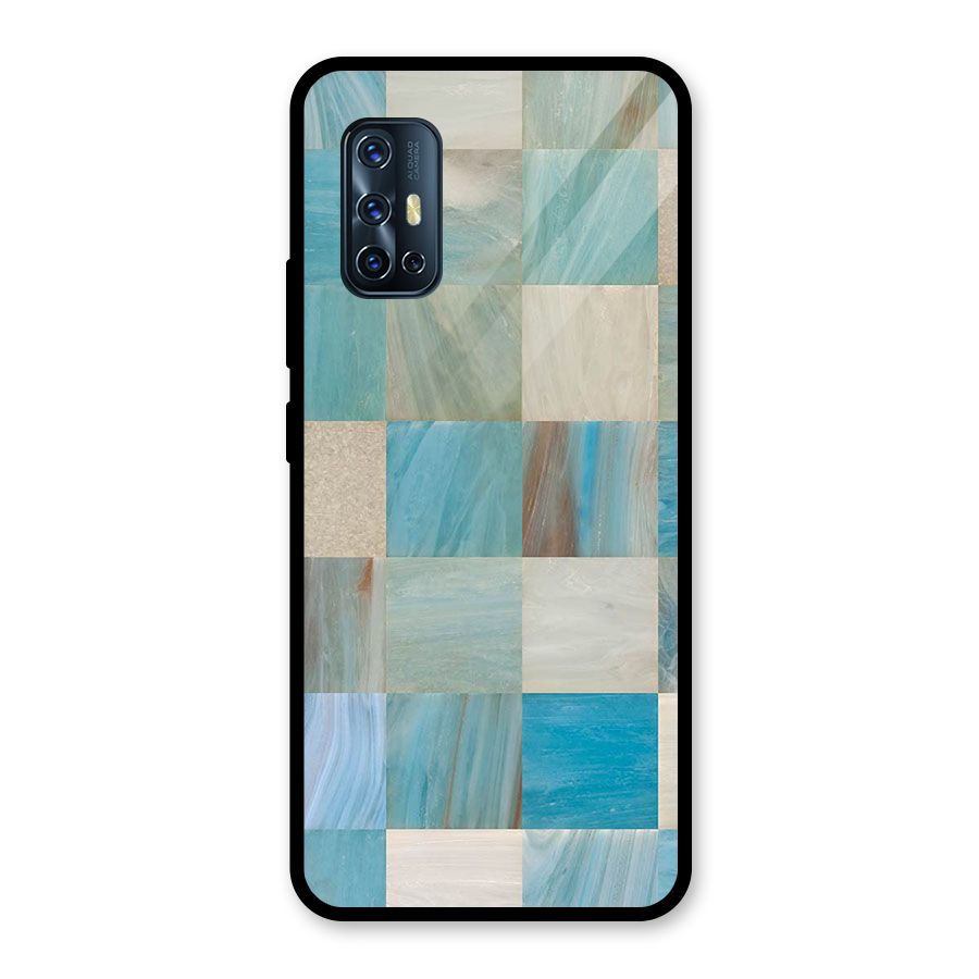 Blue Tiles Glass Back Case for Vivo V17