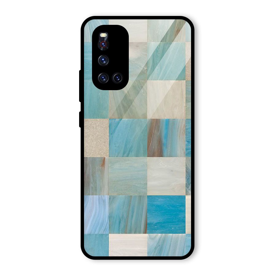 Blue Tiles Glass Back Case for Vivo V19