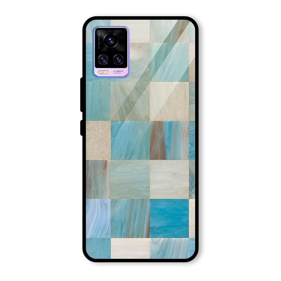 Blue Tiles Glass Back Case for Vivo V20 Pro