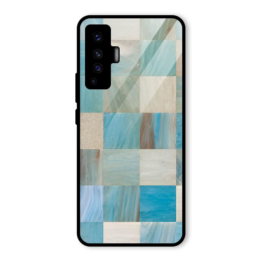 Blue Tiles Glass Back Case for Vivo X50