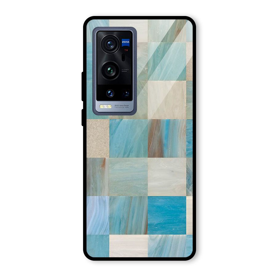 Blue Tiles Glass Back Case for Vivo X60 Pro Plus
