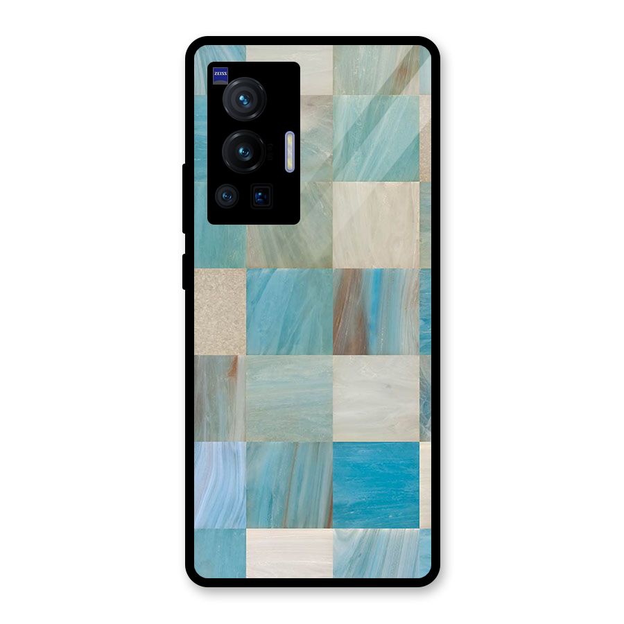 Blue Tiles Glass Back Case for Vivo X70 Pro