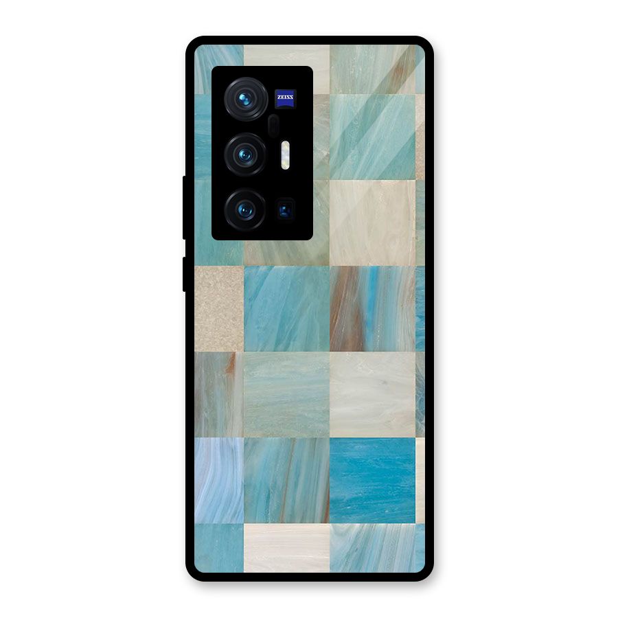 Blue Tiles Glass Back Case for Vivo X70 Pro Plus