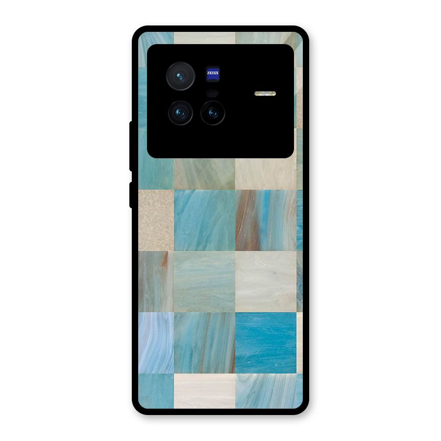 Blue Tiles Glass Back Case for Vivo X80