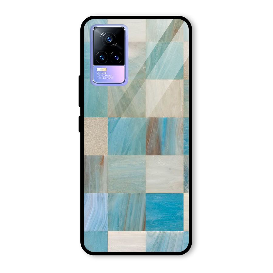 Blue Tiles Glass Back Case for Vivo Y73