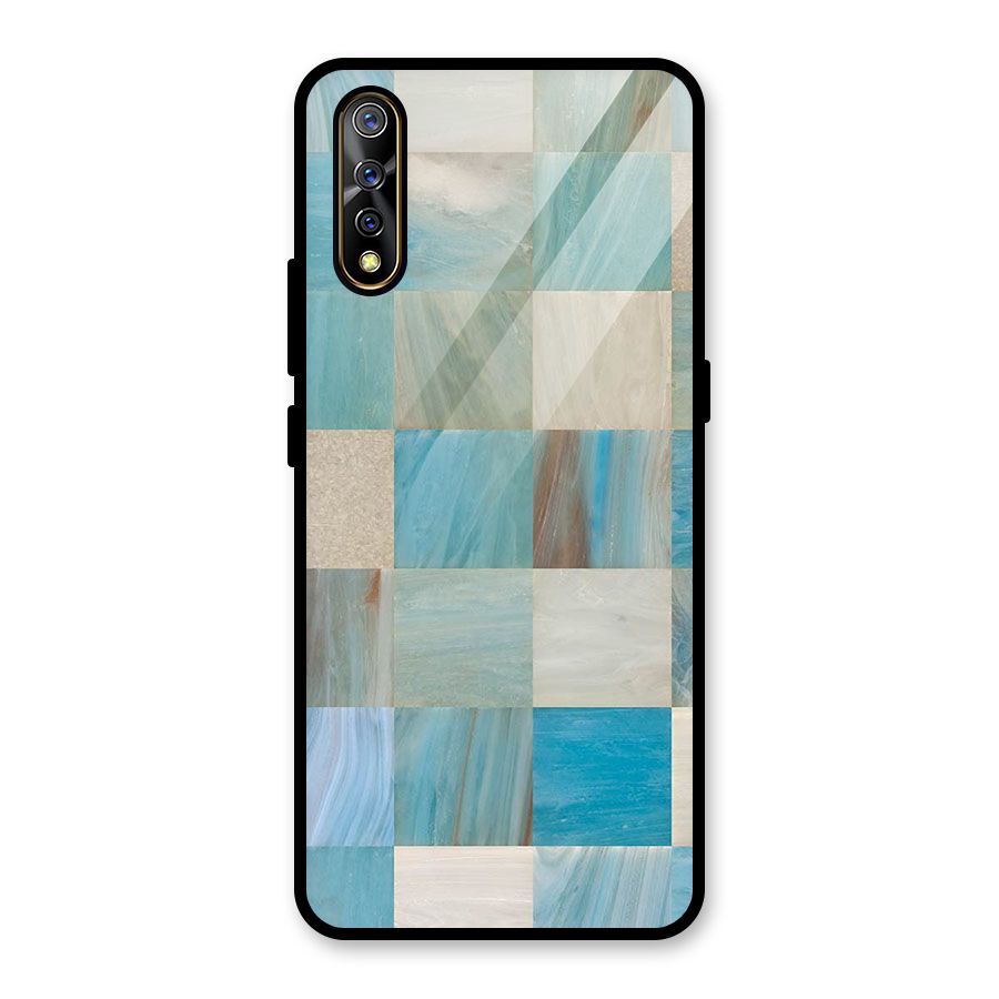 Blue Tiles Glass Back Case for Vivo Z1x
