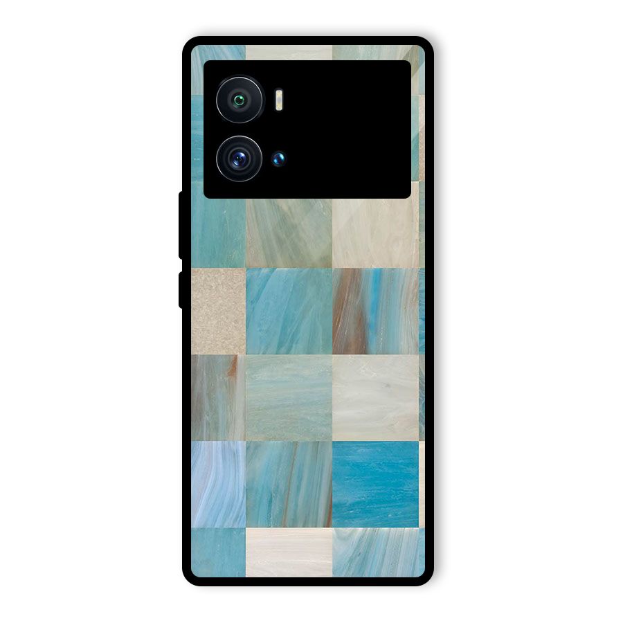 Blue Tiles Glass Back Case for Vivo iQOO 9 Pro