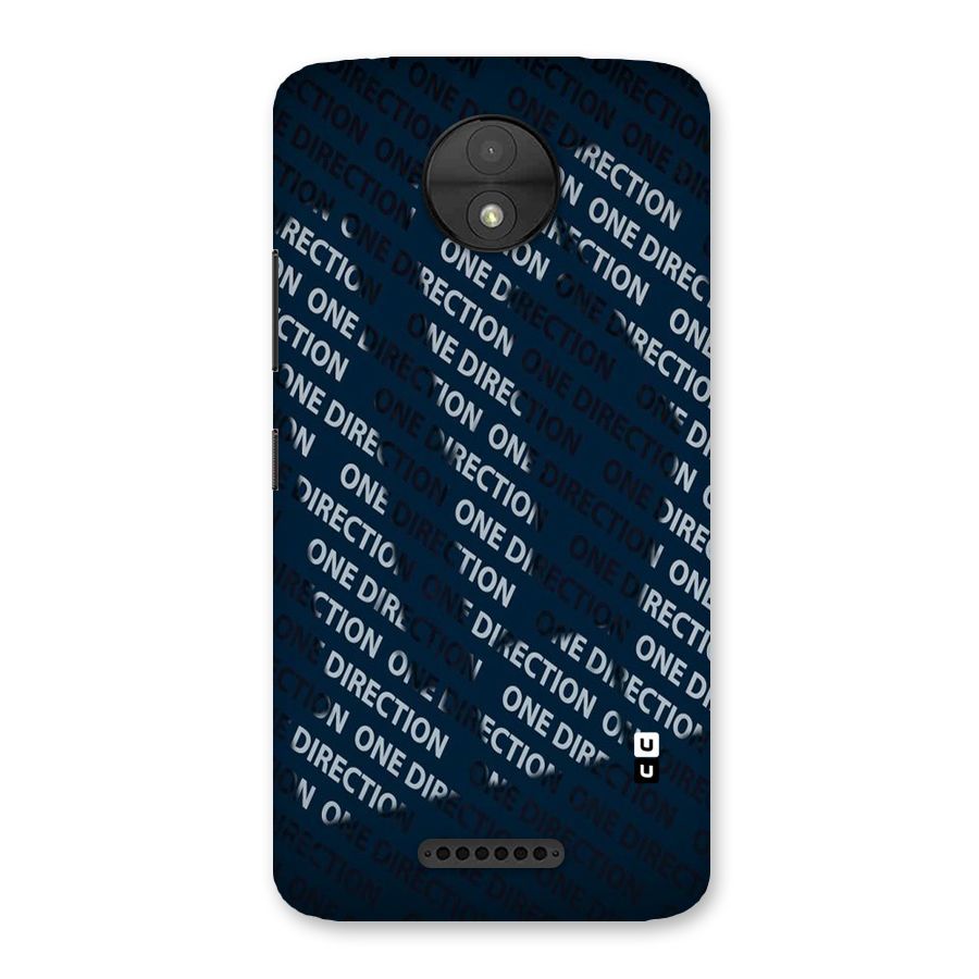 Blue Way Back Case for Moto C