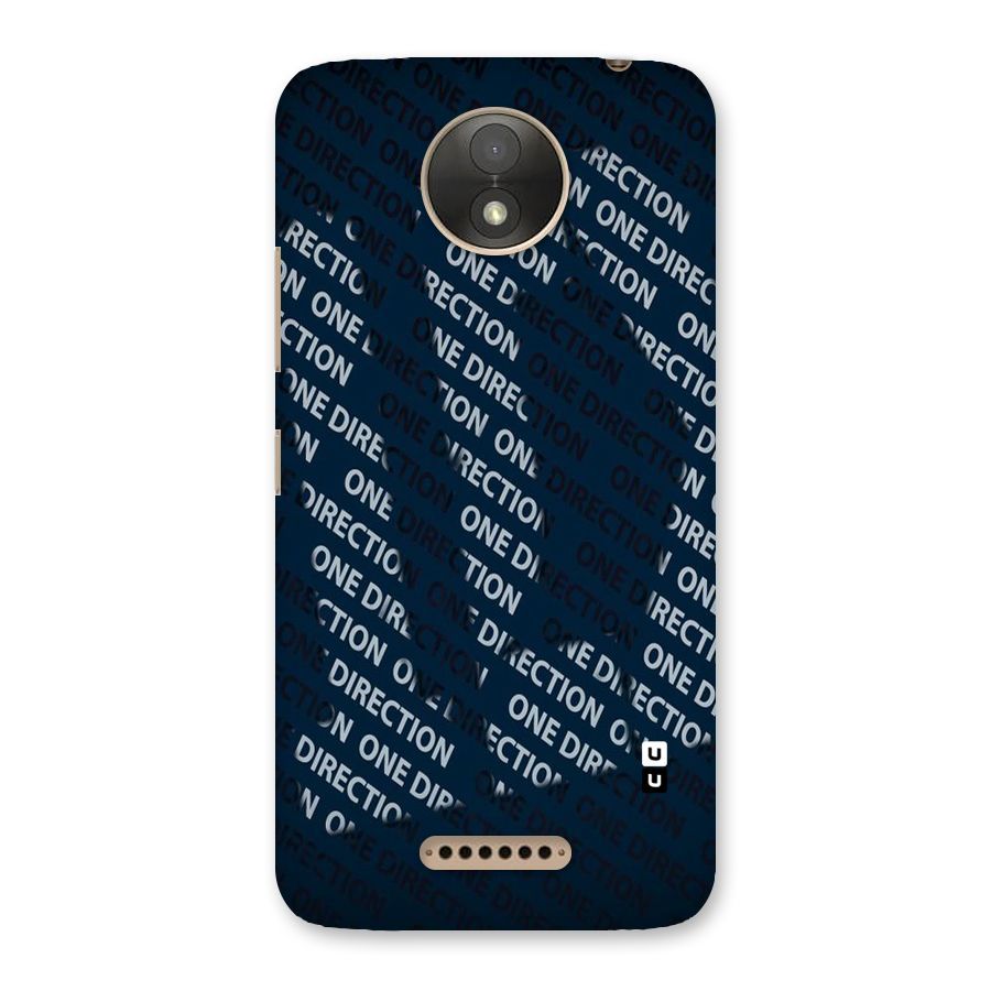 Blue Way Back Case for Moto C Plus