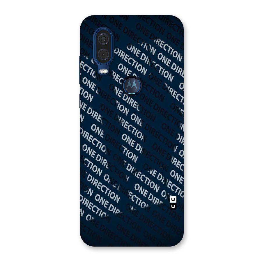 Blue Way Back Case for Motorola One Vision