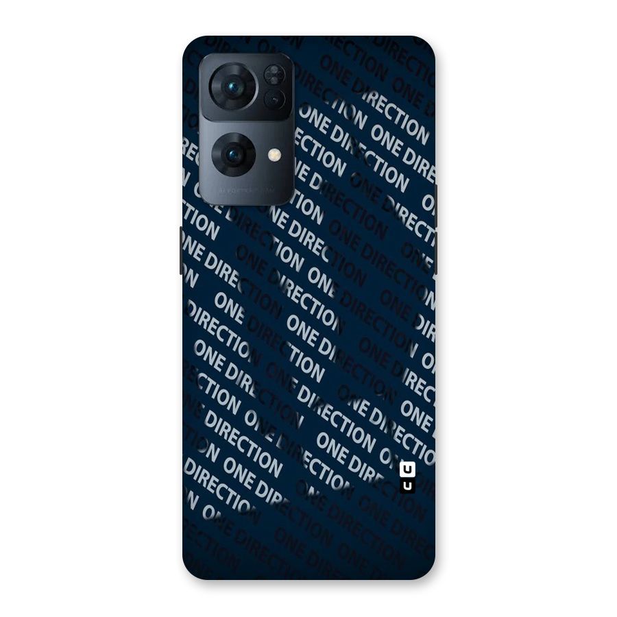 Blue Way Back Case for Oppo Reno7 Pro 5G