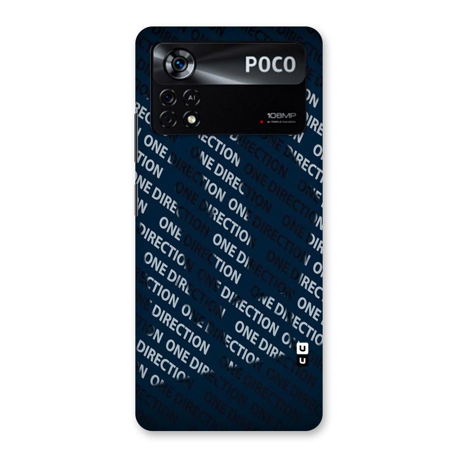 Blue Way Back Case for Poco X4 Pro 5G