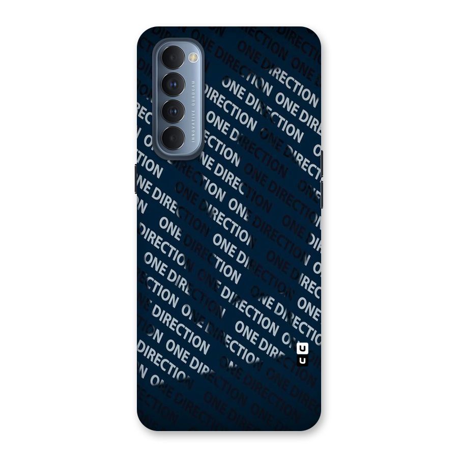 Blue Way Back Case for Reno4 Pro