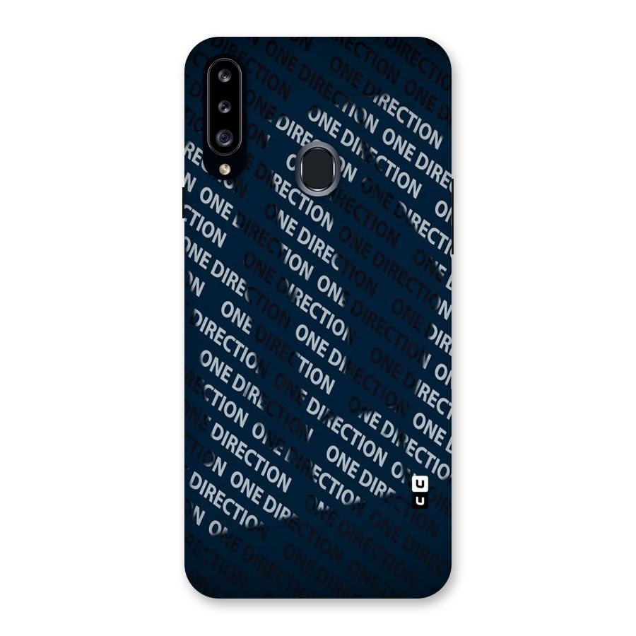 Blue Way Back Case for Samsung Galaxy A20s