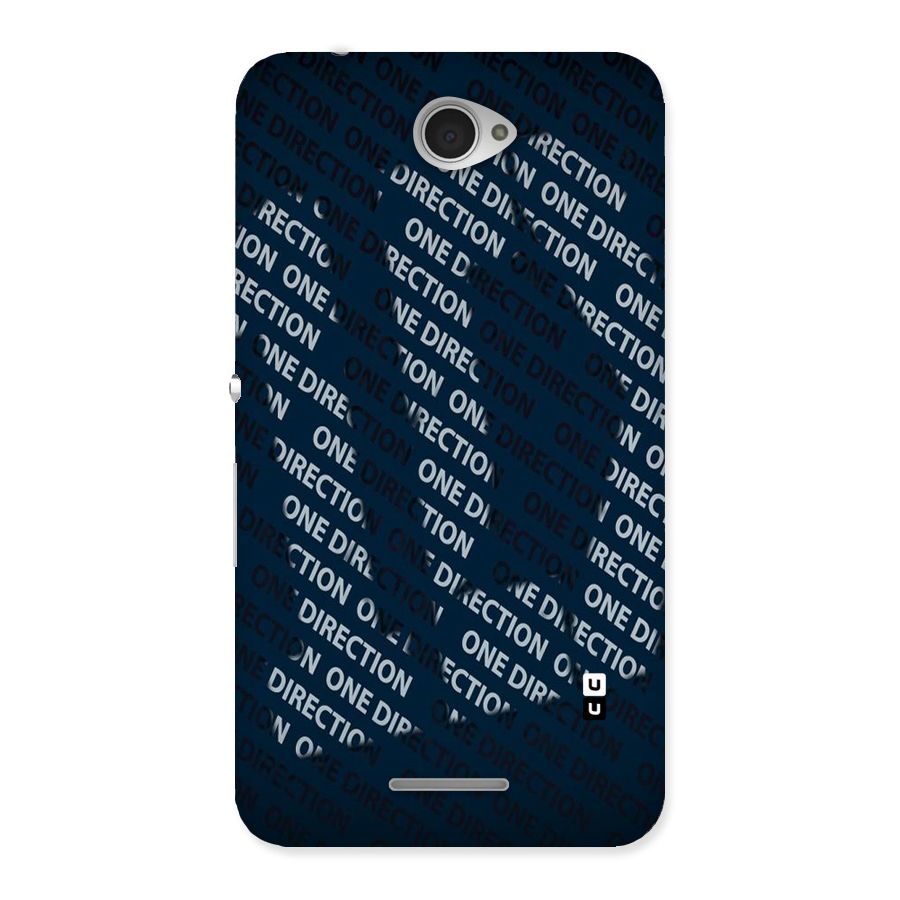 Blue Way Back Case for Sony Xperia E4