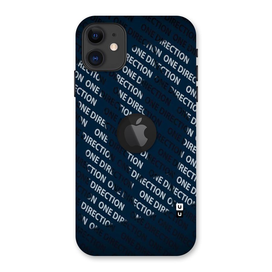 Blue Way Back Case for iPhone 11 Logo Cut