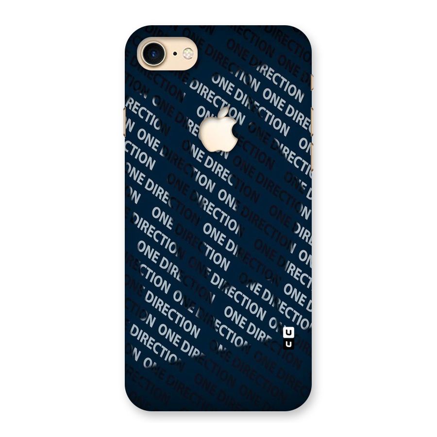 Blue Way Back Case for iPhone 7 Apple Cut