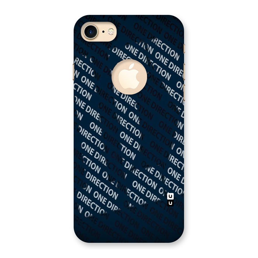 Blue Way Back Case for iPhone 7 Logo Cut