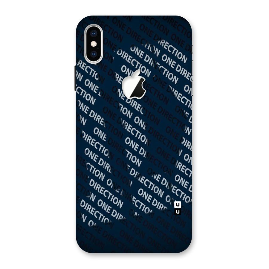 Blue Way Back Case for iPhone XS Max Apple Cut